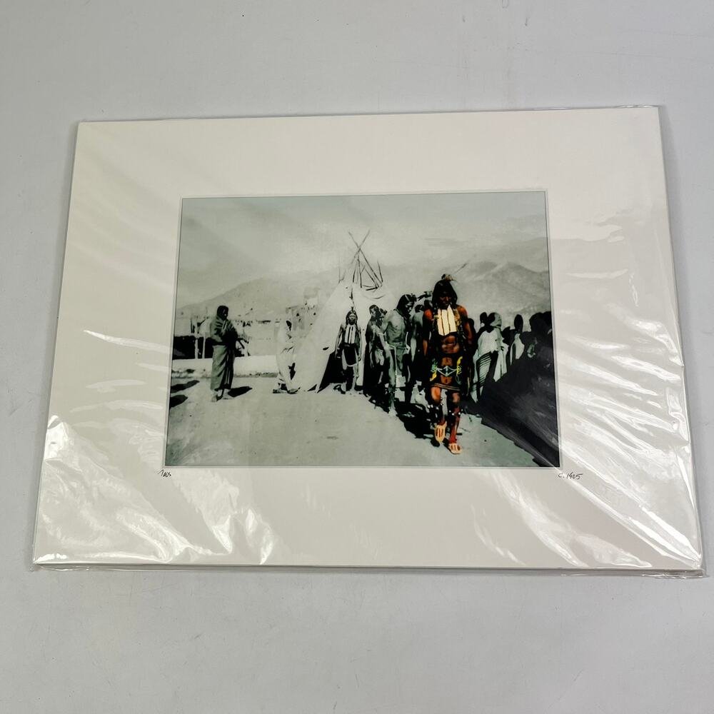 Santa Fe Cheyenne Dance Taos Pueblo 1905 Print 16x12 Native American Artwork